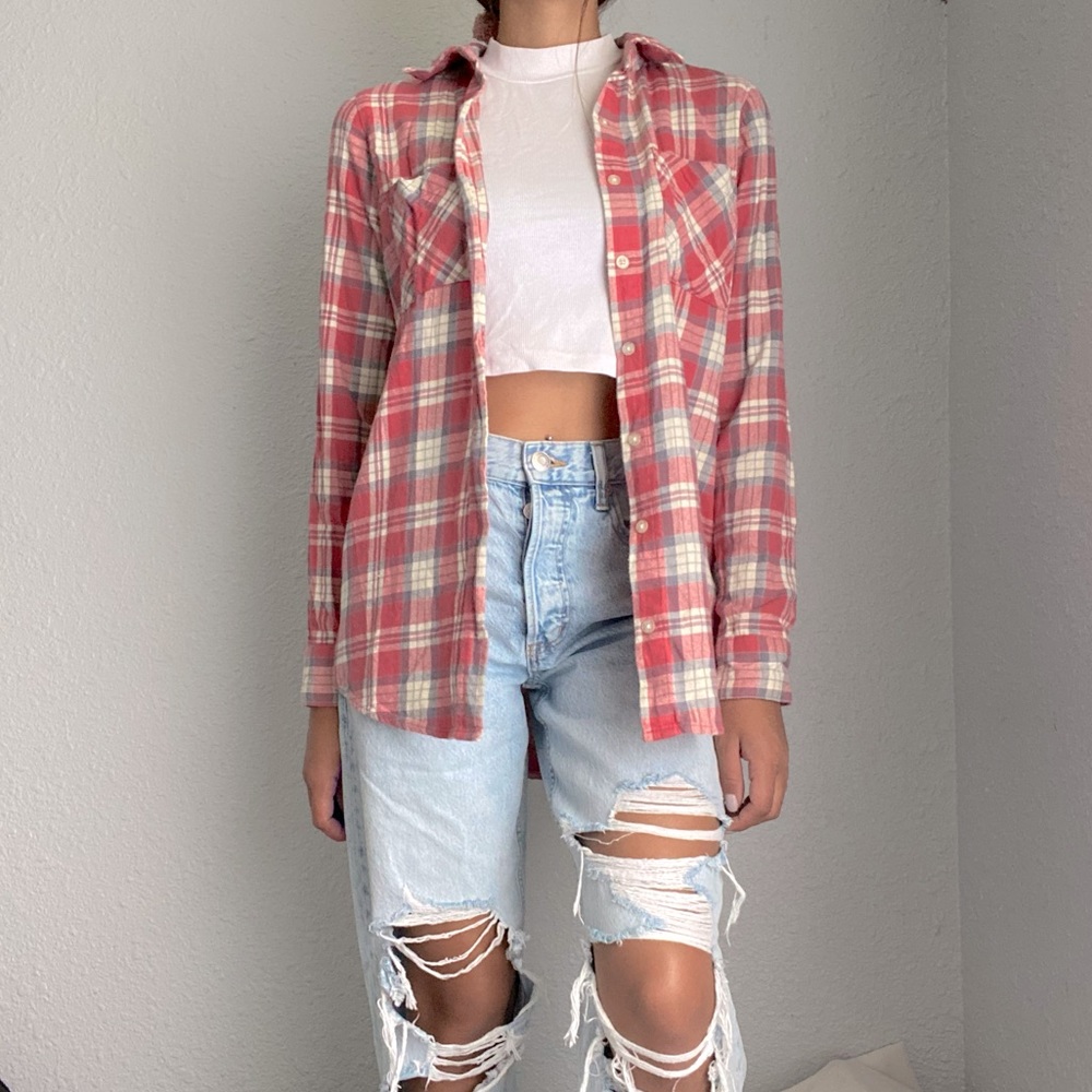 Pink & Cream Mudd Flannel